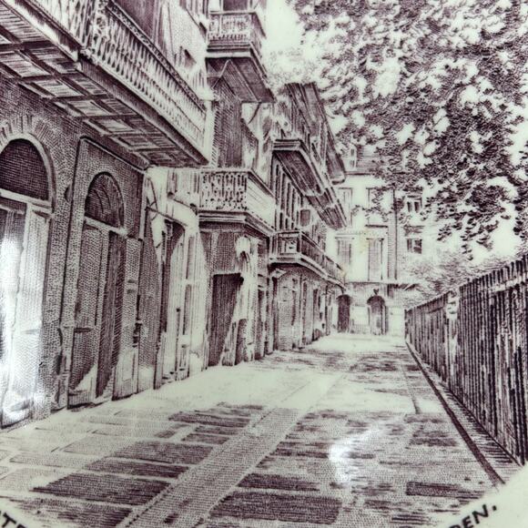Vintage Scenes of Old New Orleans by Crown Ducal Pirates Alley Collectable Plate - Picture 2 of 10